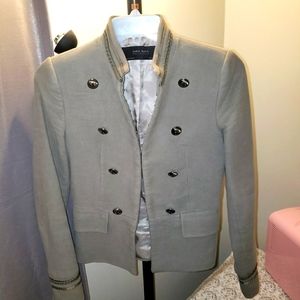 Grey suede blazer